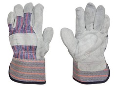 🧤 [1 Dz Pairs] Leather Full Single Palm Cotton Back & 2.5″ Cuff Glove Premium
