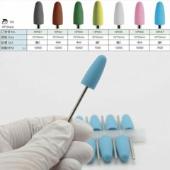 50 Pcs Dental 2.35mm Lab Silicone Rubber Polishing Burs Shank Polishers Diamond