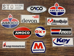 Decal Stickers Amoco Marathon Key Energy American Columbus McKinnon Devon OXY