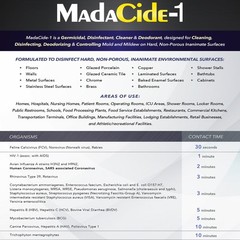 MadaCide-1 Surface Disinfectant Cleaner Liquid 1 gal. Jug Scented 1 Ct 7009