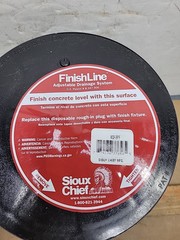 1 Sioux Chief FinishLine PVC Rough-In Adjustable Floor Drain 832-2PF Black