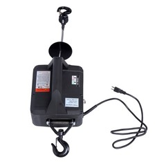 2-in-1 Portable Electric Hoist Power Winch 1100 lbs Wired Remote Control 1500W