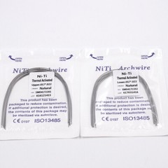 Dental Ortho Thermal Activated Niti Arch Wire Rectangular Ovoid/Square/Natural