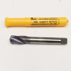 Kennametal 39/64″ Diam. 2 Flute Twist Solid Carbide Drill 118° 1/2″ Shank