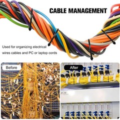 Cable Zip Ties Nylon Wire Ties Tensile Strength Self-Locking Nylon Tie Straps