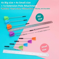 4+4 Pcs Resin Mixer Paddles for Resin Drill Epoxy Mixer Attachment Paint Stirrer