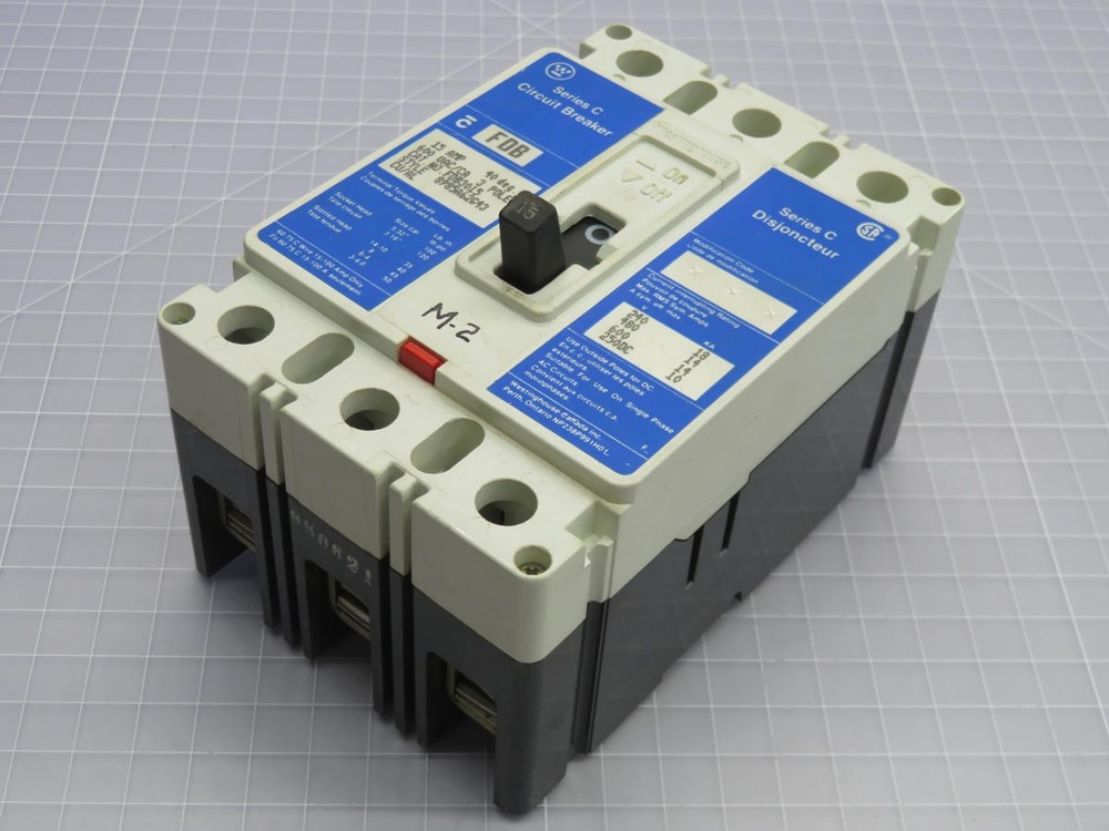 WESTINGHOUSE FDB3015 MOLDED CASE CIRCUIT BREAKER T219382