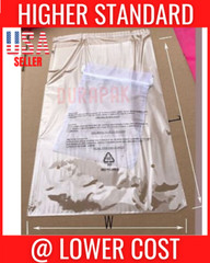 1000~ 12×18″ OPP 1.2 mil Resealable Bags with 2 Vent Holes, 3 Language Warning
