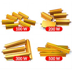 25W/50W Golden Aluminium Load Resistor Wirewound Various Values 0.1ohm – 10K ohm