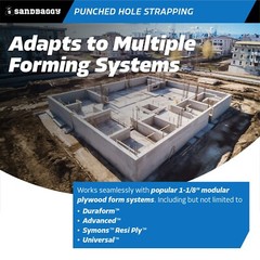 Sandbaggy Punched Hole Strapping – Heavy-Duty Perforated Metal Strap (300 ft)