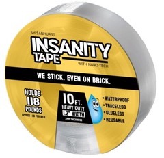 Insanity HEAVY DUTY Double Sided Alien Tape Removable Acrylic Gel Adhesive 10ft