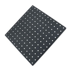 4 Pack 12″x12″ Black Metal Pegboard Panels Heavy Duty Pegboard Wall Organizer