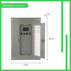 Homeline 100 Amp 20-Space 40-Circuit Indoor Main Breaker Plug-On Neutral Load Ce