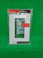 10 PACK TAYMAC MASQUE 1-Gang Plastic Wall Plate (White Larger) GFI 5000W