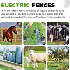 Rust-Resistant Electric Fence Insulators – 200 Pcs for Safe Animal Control