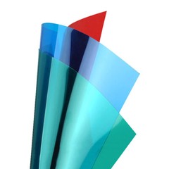 Flexible PVC Plastic Sheet 30cmx20cm Thin 0.3/0.5mm With Film 5 Colors Model DIY