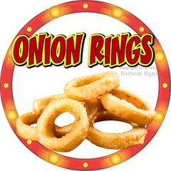 Onion Rings DECAL Concession Food Truck Vinyl Sticker Circle c2
