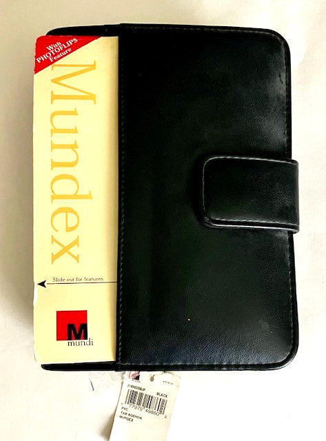 Mundi Mundex 2006 Daily Organizer Planner Black Wallet Binder Unused NEW w Tags