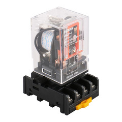 Power Relay MK2P-I 12VDC Coil DPDT 8 Pin with Plug-In Terminal Socket,For Automa