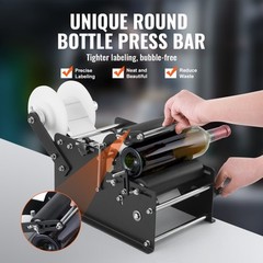 VEVOR Manual Label Applicator Round Bottle Labeling Machine 15-20 pcs/min MT-30