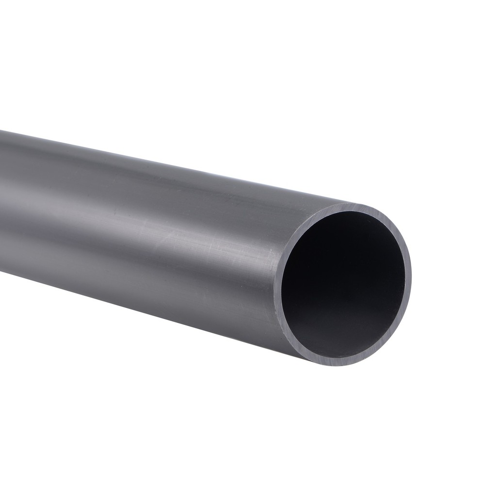 PVC Rigid Round Pipe 36mm ID x 40mm OD 0.35m Light Grey High Impact
