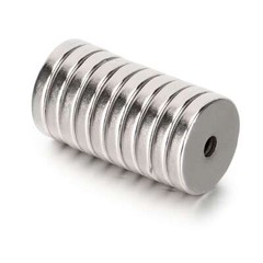 Countersunk Ring Round Disc Strong Magnets Rare Earth Neodymium 3mm Hole N45 lot