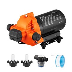 VEVOR 110V Water Pressure Diaphragm Pump Self-Priming Pump 45 PSI 3.3GPM Boat RV