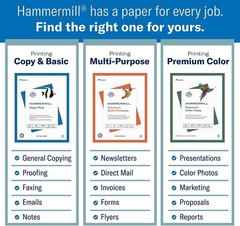 Printer Paper, Multipurpose Paper 24 lb, 8.5 x 11-5 Ream 2,500 Sheets – 92 B…