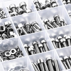 880PCS Metric Screws Assortment Kit, Hex Socket Head Cap, Bolts Nuts Washers New