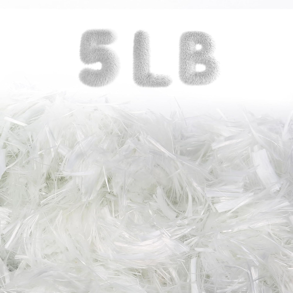 5Lb, Fiberglass, Fiberglass for Concrete, Chopped Fiber Glass, Concrete Fiber, R