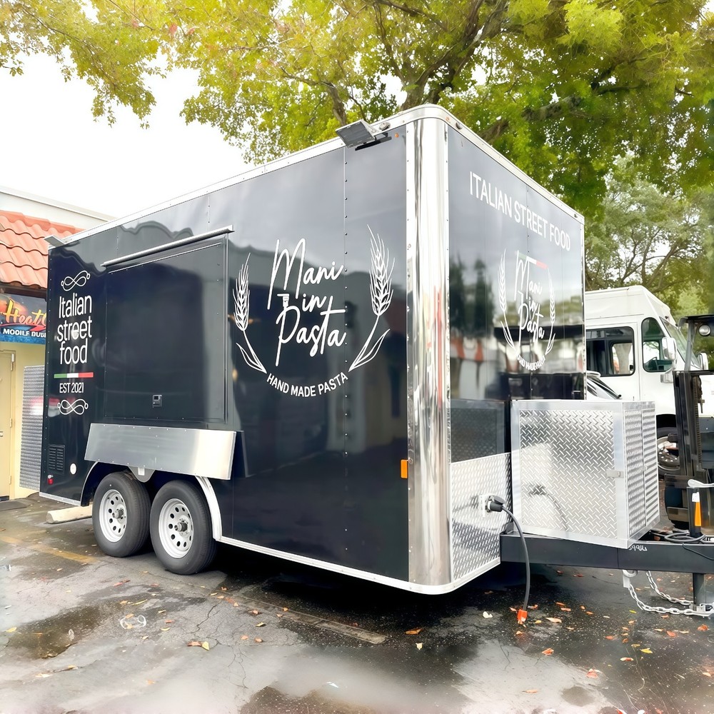 Drink Bar Trailer Concession Square Bakery Food Truck Fully Equipped