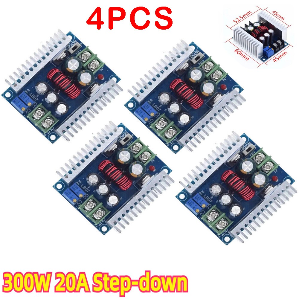 4X 300W 20A Synchronous Buck Module DC Step Down Voltage CC Power 5V 12V 24V 36V