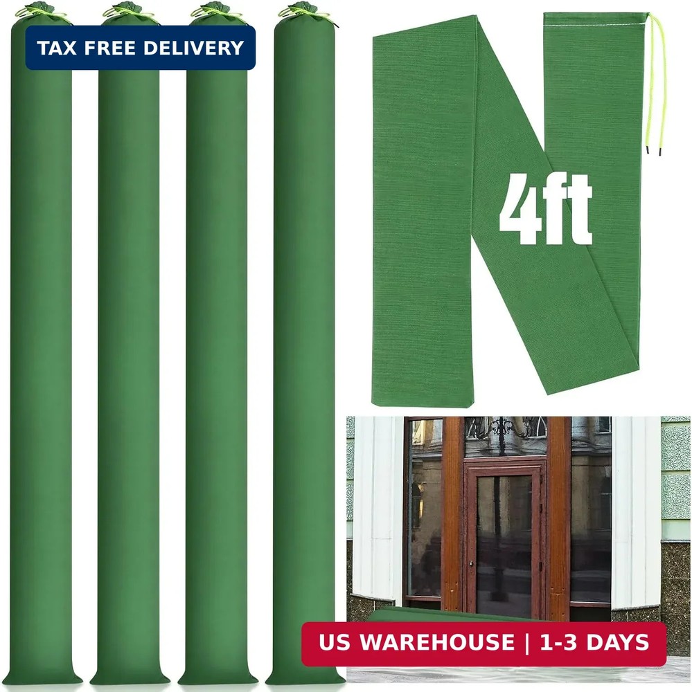 Threan 4 Pcs 4 ft Sandbags for Flooding, Flood Prevention Sand Tube Bags Thicken