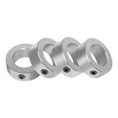 7/8 Bore Zinc Plated Shaft Collars, Solid Steel, Set Screws Style, Industrial