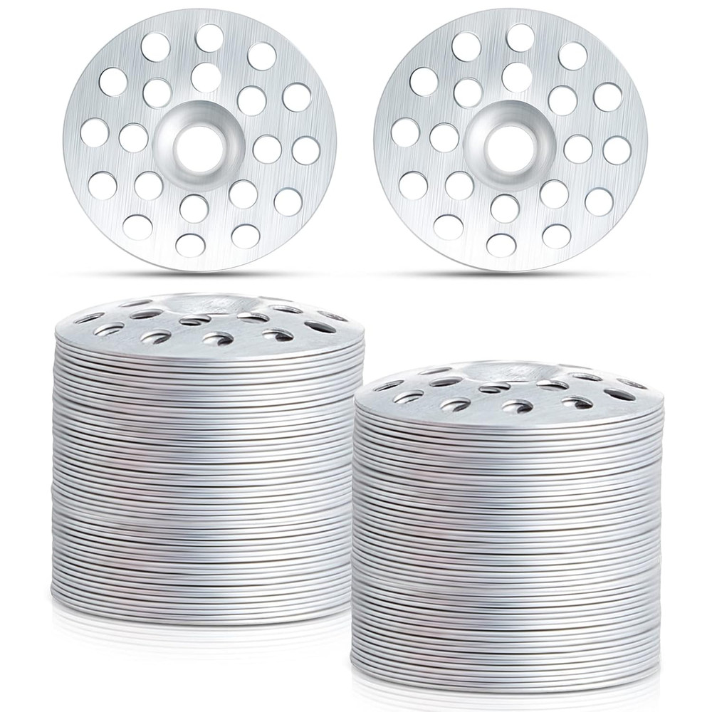 200PCS 1″ Zinc Plated Plaster Washers for Wall & Drywall Ceiling Repair