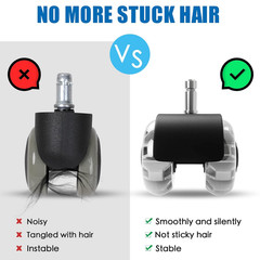 Office Chair Wheels Replacement-2 Inch Heavy Duty Caster Wheels,Quick & Quiet Ro