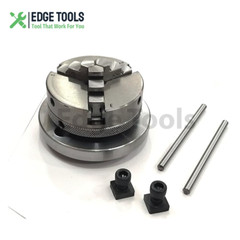 Rotary Table Tilting 4″Inch With 3 Jaw 65mm Mini Lathe Chuck Milling Machine USA