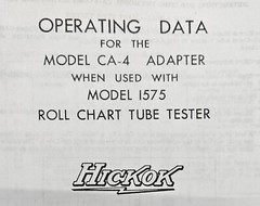 WESTERN ELECTRIC KS-15750-L1 & L2 Tube Test Data, ALL the Data There Is.
