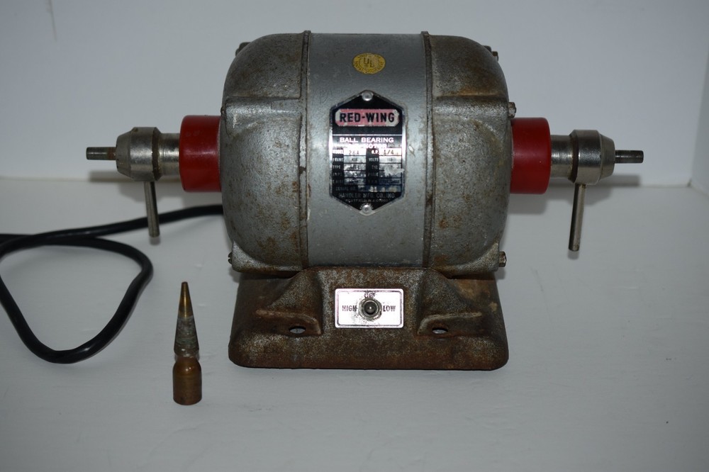 Red Wing Ball Bearing A.C. Motor 26A Dental Jewelry Polishing Grinder