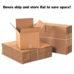 10/30 Pack 10 x 8 x 6 Inch Brown/Kraft Corrugated Cardboard Shipping Box