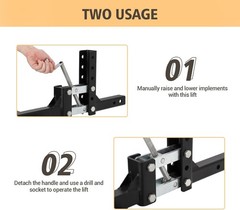 ATV UTV One-Point Lift 50″ Manual Adjustable Handle Box Scraper Plow Cultivator