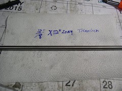 3/8″ TITANIUM ROUND ROD BAR 6 AL-4VELI 1 pc. 12″LONG MEDICAL GRADE 23
