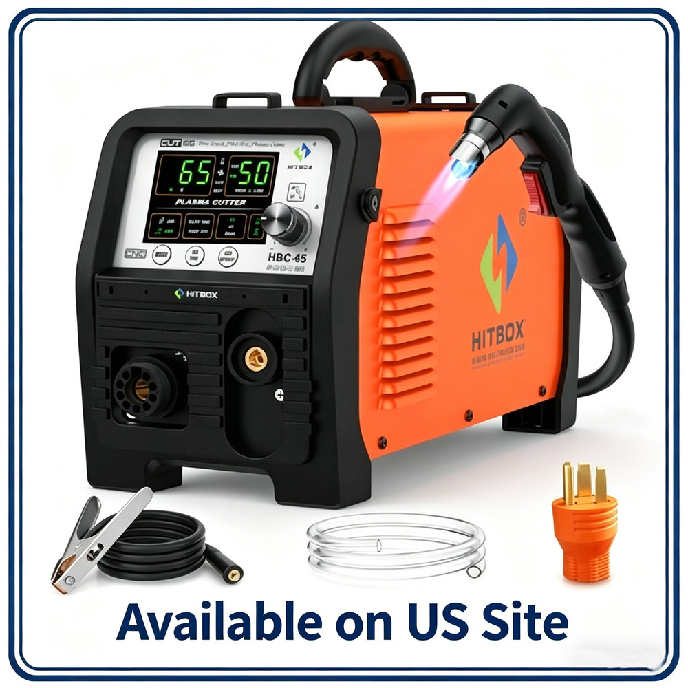 Hitbox 65A Digital Plasma Cutter Non-HF Non-Touch Pilot Arc IGBT Cutting Machine