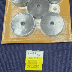 (QTY 5) NORTON 66243529166 3″ x 1″ x 1/2″ Grinding Wheel 60 Grit Silicon Carbide
