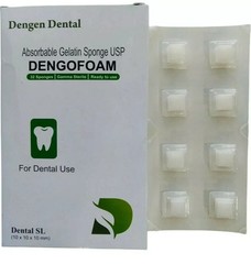 Dengen Dental Sterile Gelatine Hemostatic Sponge Gelfoam Cubes 32pc