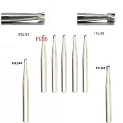 10 Pcs/Box Dental High Speed Handpiece Inverted Cone Tungsten Carbide Drill Burs