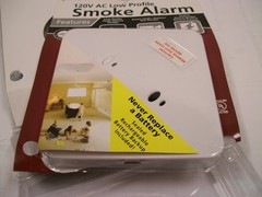 NOS KIDDE #KN-SMFM-i KNSMFMi 120V AC Low Profile Smoke Alarm Silhouette SAU3308