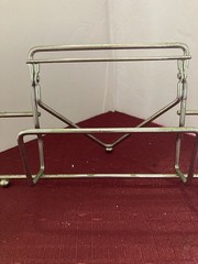HUBERT® Metal Sign Display Holder with Easel Back Horizontal Lot of 3