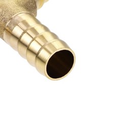 Reducing Barb Hose Fitting Y Shape Connector Brass 3/8″ x 5/16″ x 5/16″ 2Pcs