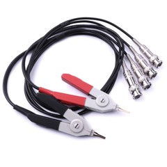 Kelvin LCR Test Tester Probe Lead Clip Cable With 4 BNC For LCR Meter Terminal